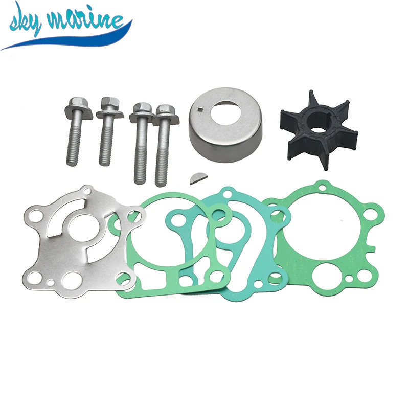 

6J8-W0078 Water Pump Impeller Repair Kit Yamaha 2 Stroke 25 30 HP Outboard 6J8-W0078-A1 6J8-W0078-A2 18-3430