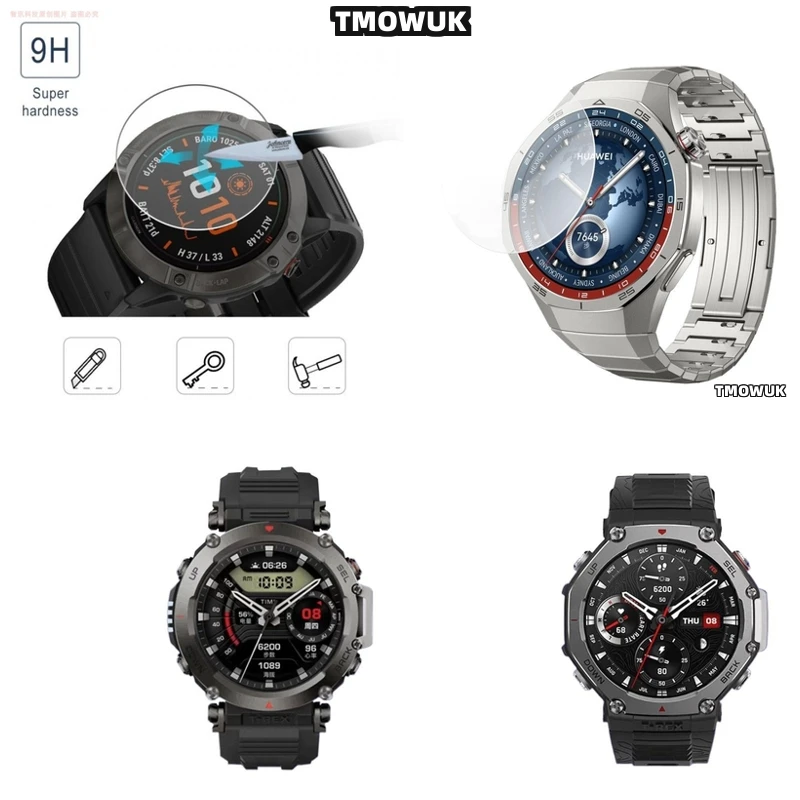 

For Amazfit GTR Cheetah Pro Active Edge Balance 2 Falcon Tempered Glass Screen Shield HD Anti - Scratch 9H