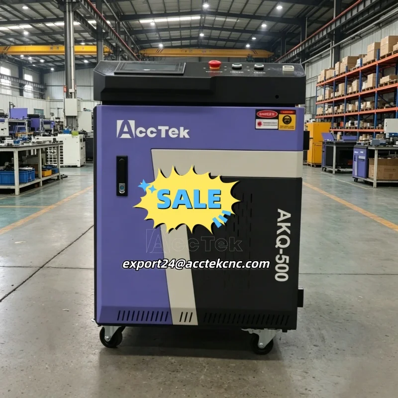 AccTek Hot Sale Laser Cleaning Machine 500W Pulse Laser Cleaner Industrial Mold Rust Oil Removal Cleaning Oil Paint for Metal
