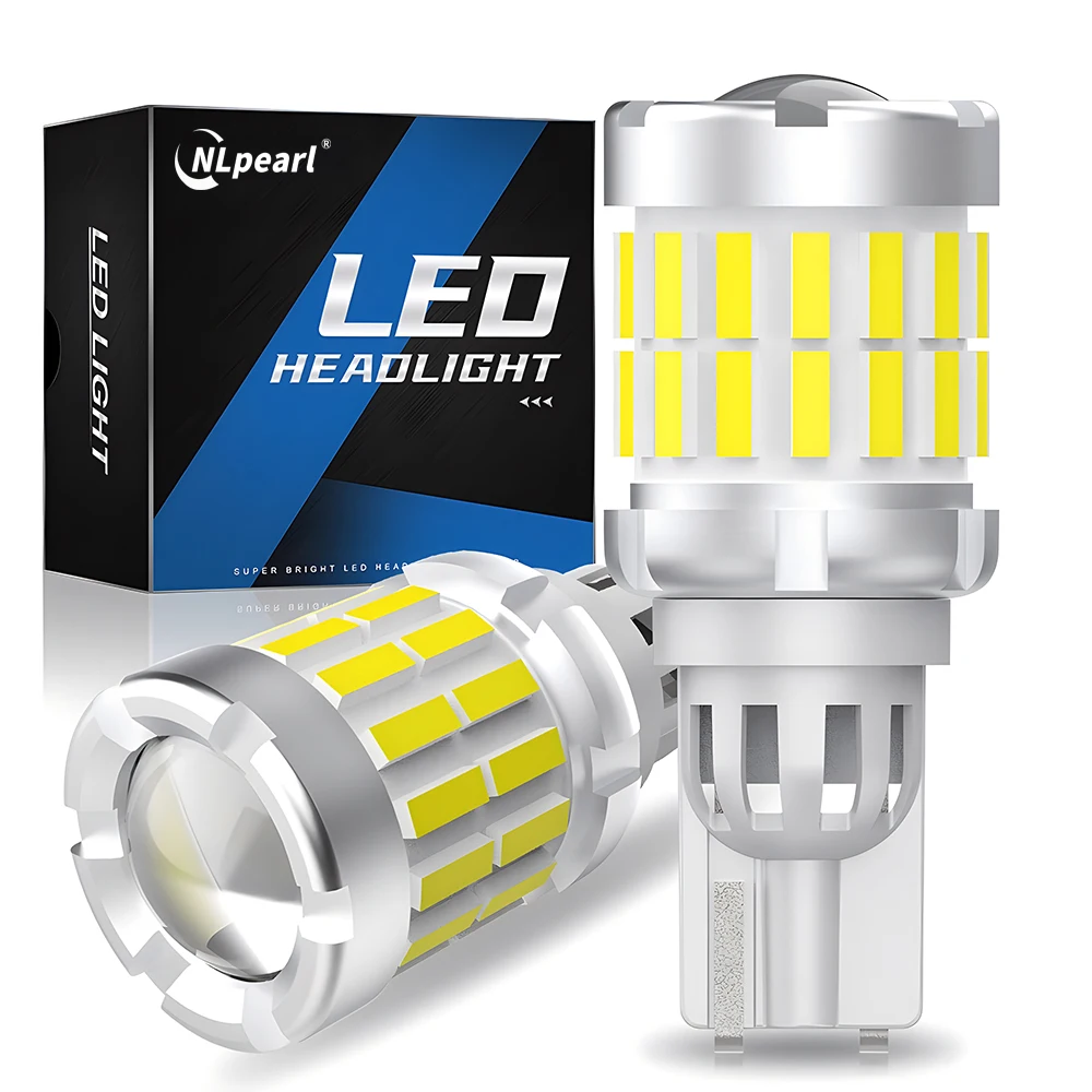 NLpearl 2 قطعة T15 LED مصباح W16W LED Canbus لا خطأ السوبر مشرق 4014 SMD 921 912 LED مصباح لسيارة احتياطية عكس الضوء 6000K #1