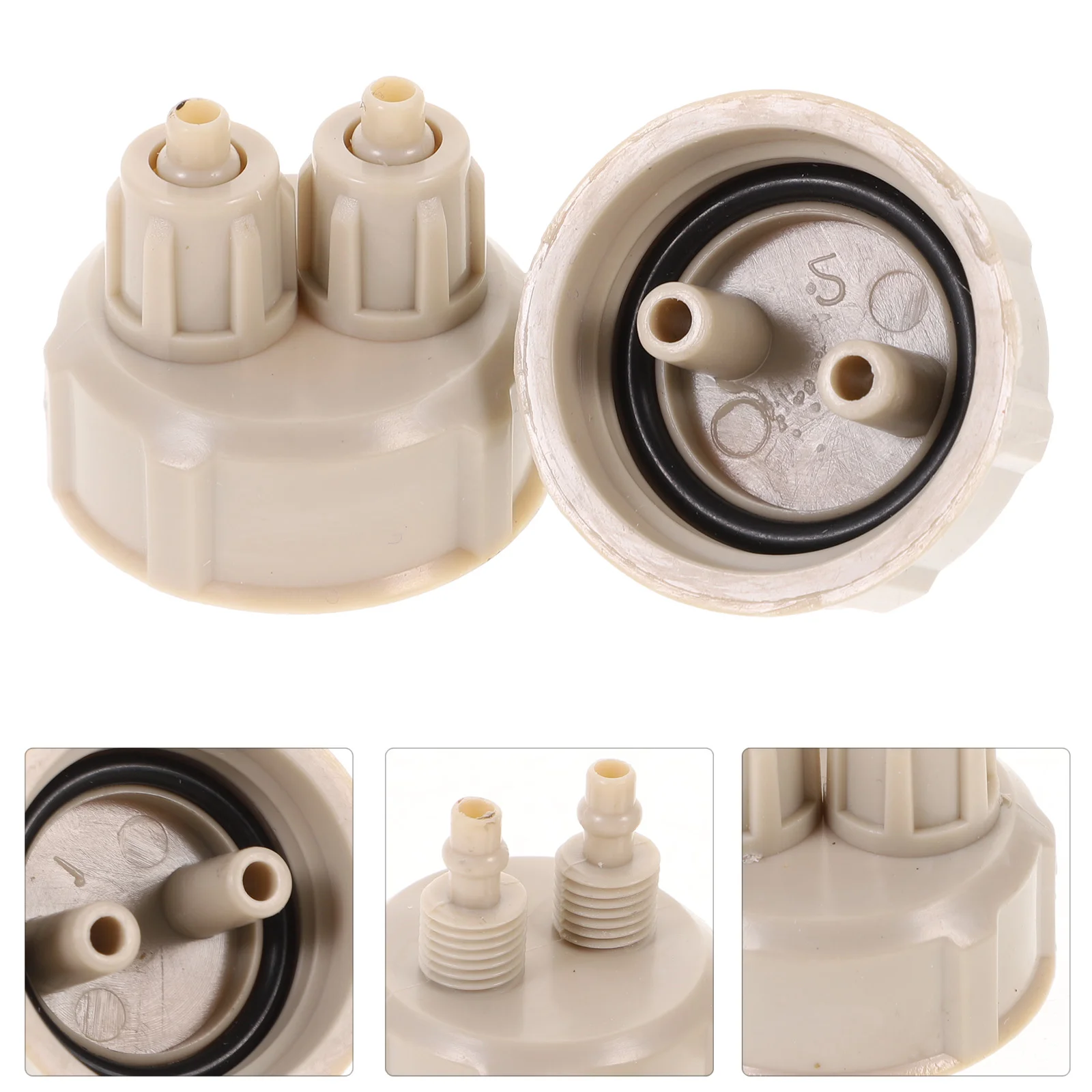 4 Pcs DIY Reactor Air Bottle Cap Co2 Carbon Dioxide Aquarium For Live Plant Plastic Accessory Fish Tank