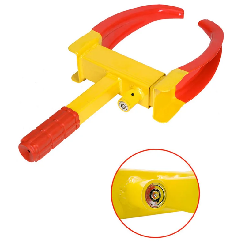 Car Anti-Theft Lock Tire Lock Vise Type Car Tire Lock Household Car Anti-Theft Lock Thickened Horn Lock