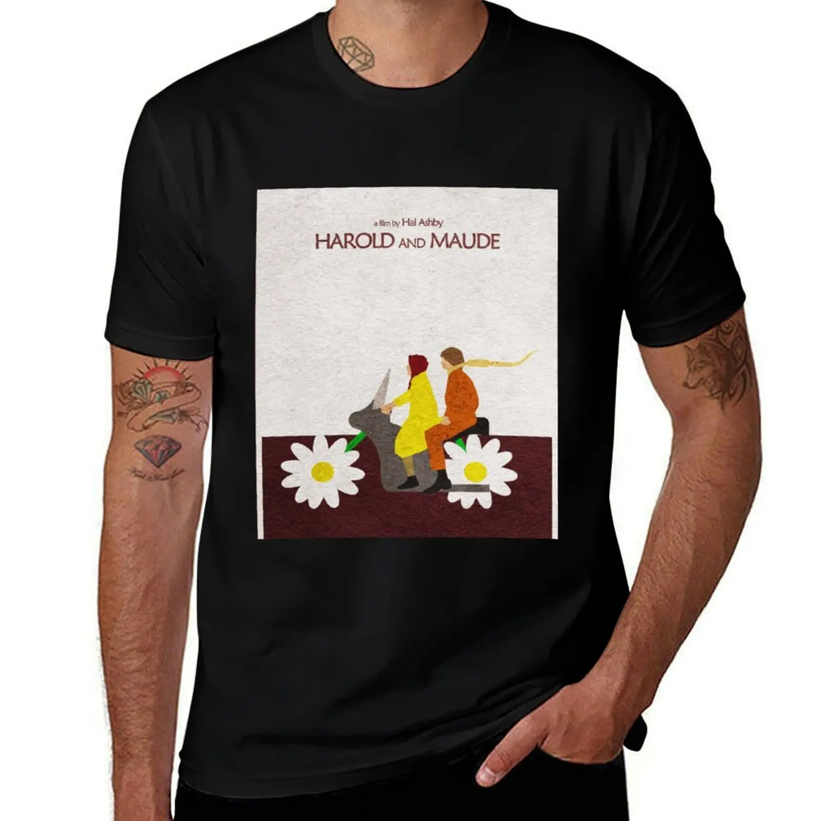 Harold and Maude are a couple. T-Shirt Fashion Letter Print T-Shirt