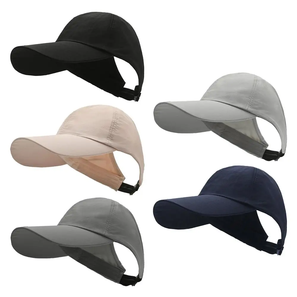 Quick-Drying Ponytail Hat Adjustable With Ponytail Hole Cotton Baseball Caps Empty Top Cap Women