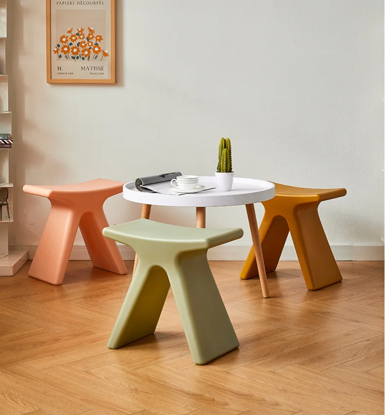 MOMO Nordic Household Shoe Changing Stool Creative Small Bench Modern Minimalist Small Stool Low Stool Special-shaped Stool