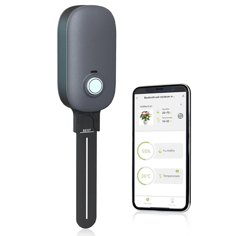 Tuya App Control Smart Soil Moisture Meter Soil Tester Temperature Humidity Sensor For Gardens Potted