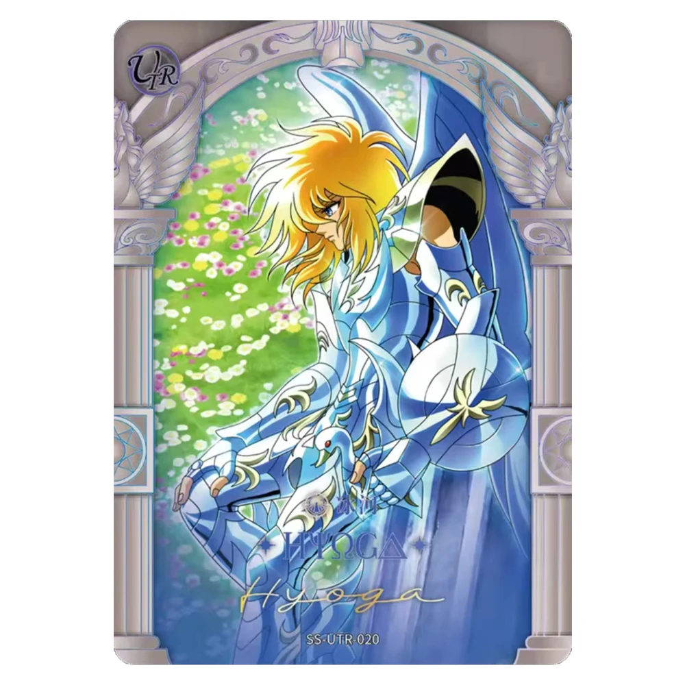 Saint Seiya KAYOU UTR Shiryu Hyoga Ikki Thanatos Hypnos Pandora Laser Arcobaleno Carta da collezione Regalo di compleanno di Natale per ragazzi