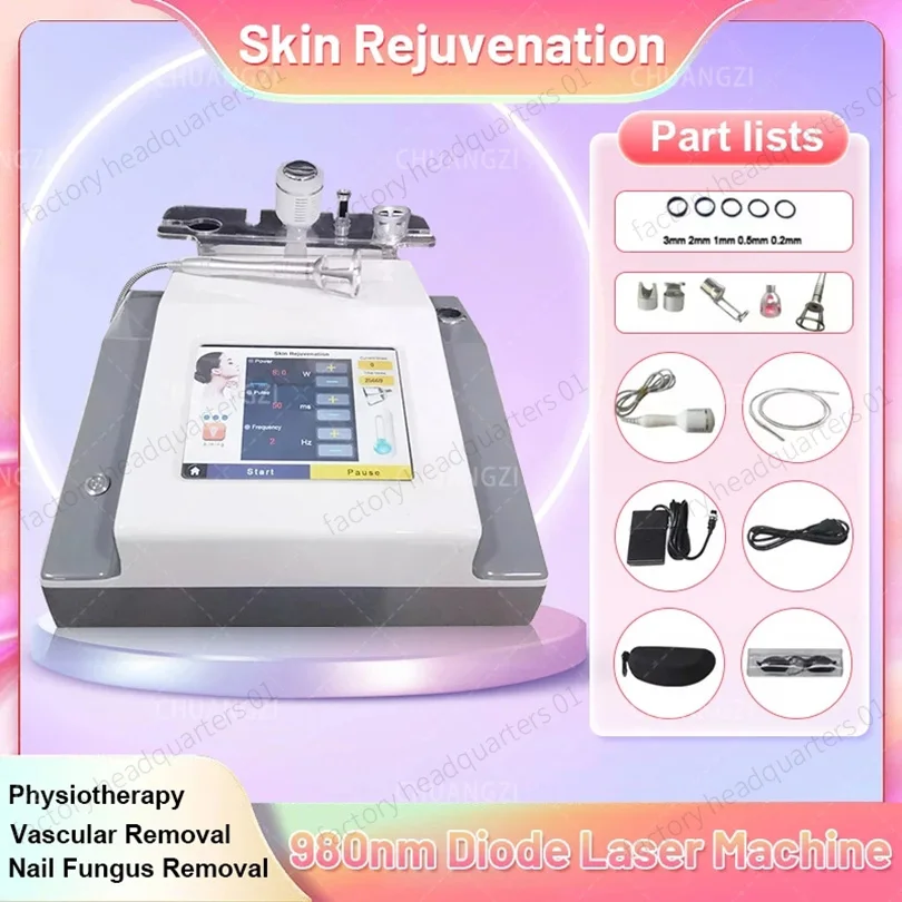 

6 IN 1 980nm Laser-Vascular Removal Machine Diode Laser-980 Physiotherapy For Vascular And Spider Vein Removalpro