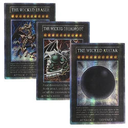 ORICA YUGIOH schede Proxy fai da te animazione Flash Card The Wicked Dreadroot The Wicked Avatar The Wicked Eraser Game Collection Cards