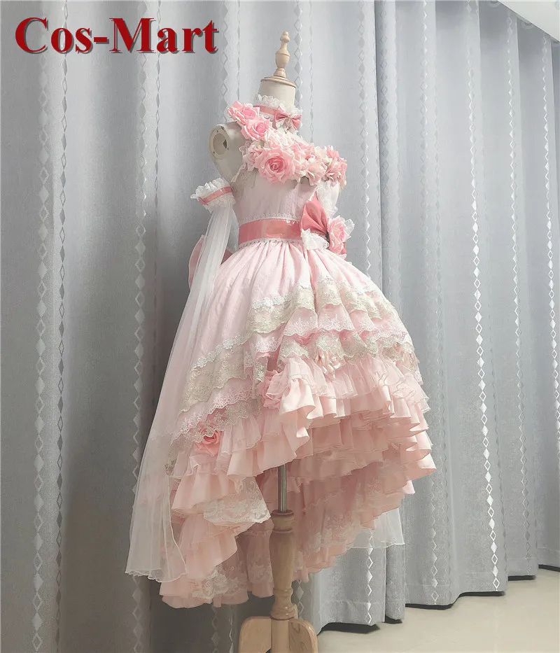 

Cos-Mart Who Made Me A Princess Siya Cosplay Costume Luxuriant Version Pink Adult Formal Dress Role Play Clothing Custom-Make