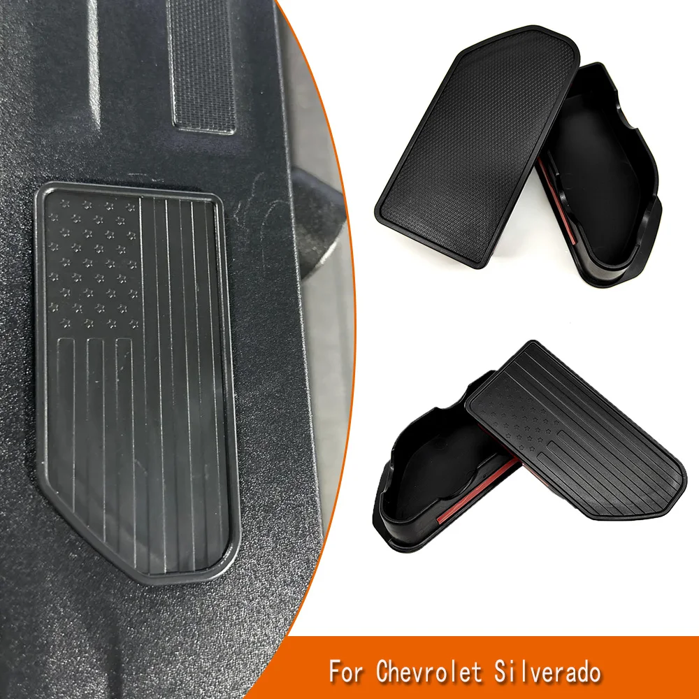 Truck Bed Rail Stake Pocket Cover Caps Rail Hole Plugs For GMC Sierra 1500 Chevrolet Silverado 1500 2019+Stake Pocket Caps Cover