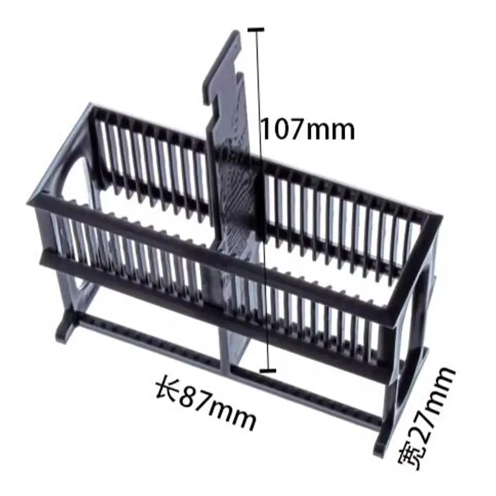 Black PP Staining Rack For 30 Slots Glass Slide Lab Apothecary Chemist Acid resistance and alkali resistance