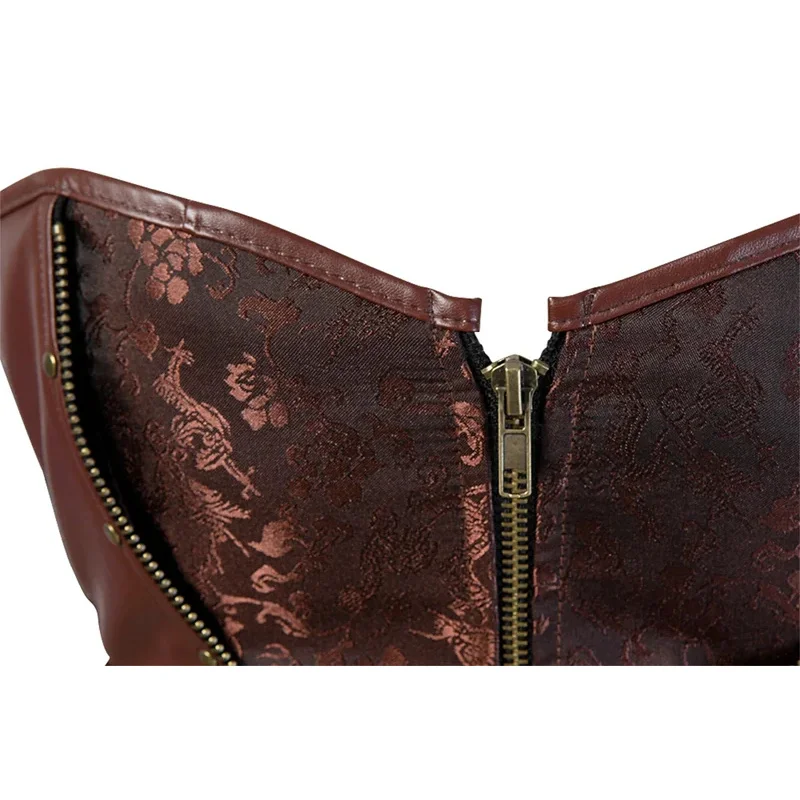 مشد جلد القراصنة للنساء ، مشد قوطي ستيم بانك ، مشد كلاسيكي مثير ، ملابس حفلة تنكرية للهالوين ، حجم كبير