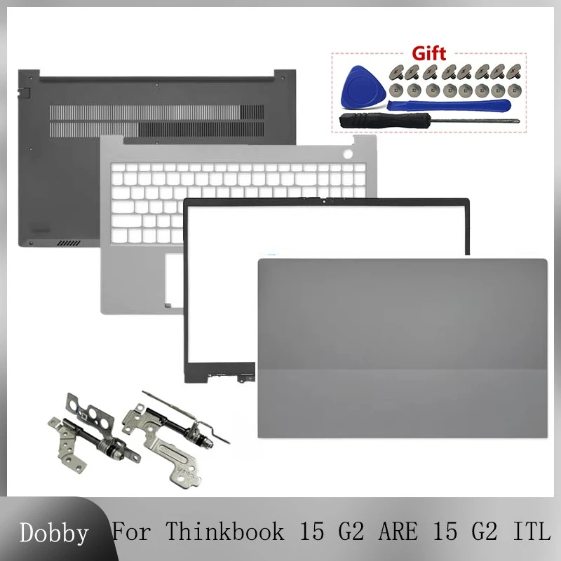 New For Thinkbook 15 G2 ARE G2 ACL 15 G2 ITL LCD Screen Back Cover Front Bezel Hinges Palmrest Top Case Lower Bottom Case Shell