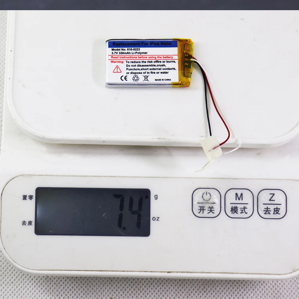 2 قطعة 5 قطعة 10 قطعة 20 قطعة 330 مللي أمبير المدمج في بطارية آي بود Nano1 616-0223 استبدال البطارية 2 جرام 2nd الجيل MP3