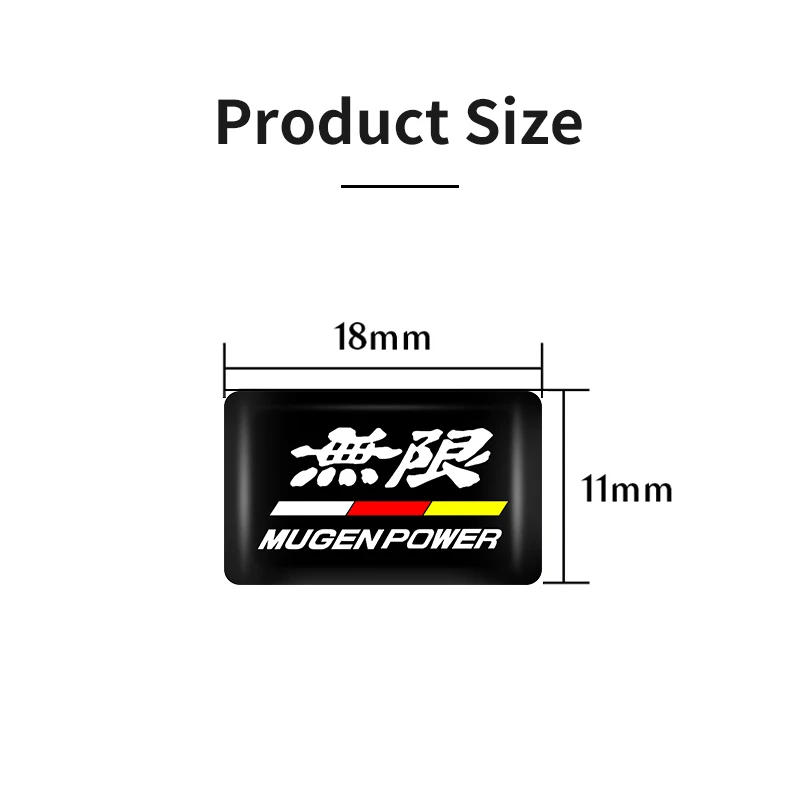 Car Logo Self-Adhesive Stickers Personalized Decorative Accessories For Honda Mugen Civic TYPE-R Accord Fit Jazz CRV BRV HRV