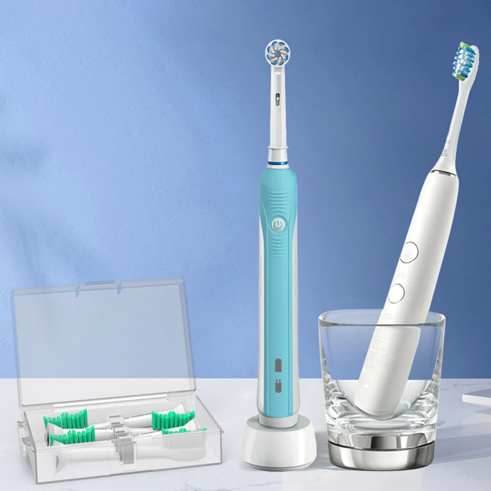 Dustproof Toothbrush Head Travel Case Compatible with Oral B, iO & Philips Sonicare Electric Toothbrush Replacement Brush Heads gallery 4