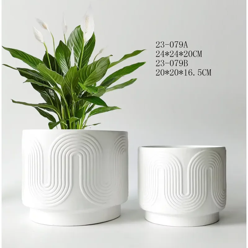 Custom Nordic Glazed Ceramic Vase Succulent Planter Pot Indoor Outdoor Garden Home Flower Decoration New Affordable