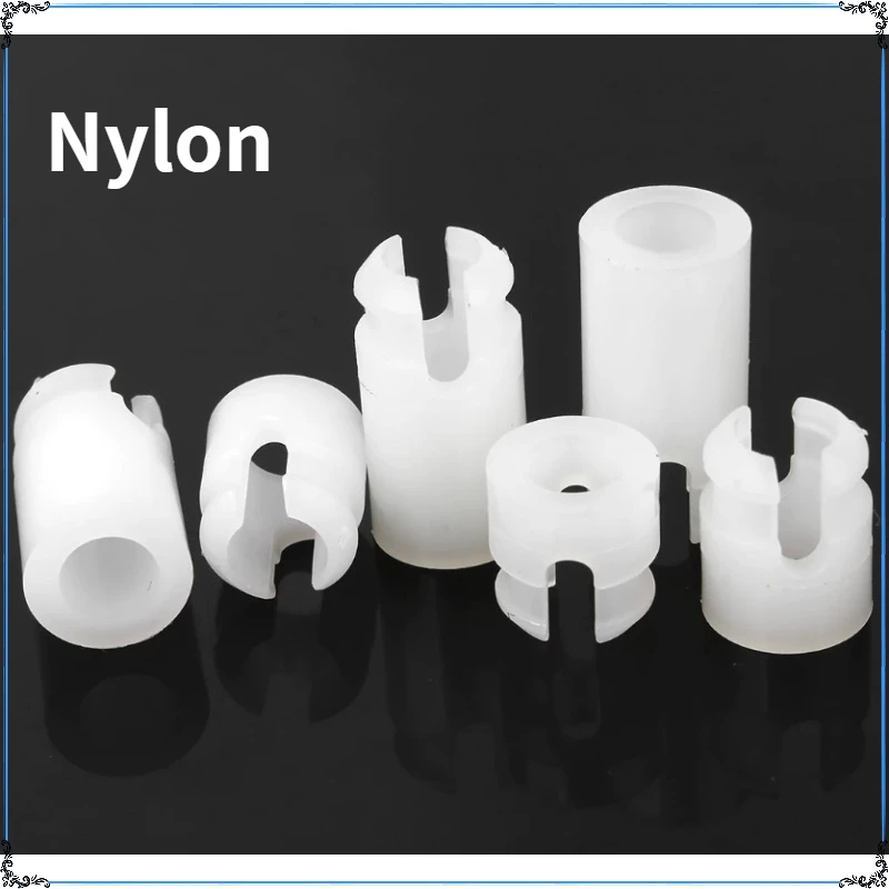 White SS Type Nylon Cylindrical Spacer Columns Riser Columns Insulated Circuit PC Board Spacers