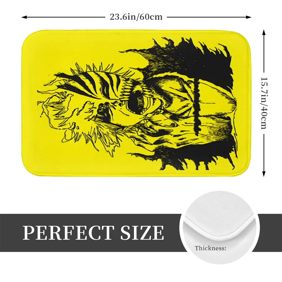 Anime Bleach Zero Chan Non-slip Doormat Floor Mat Water oil proof Carpet Rug for Kitchen Entrance Home Balcony Footpad Mats