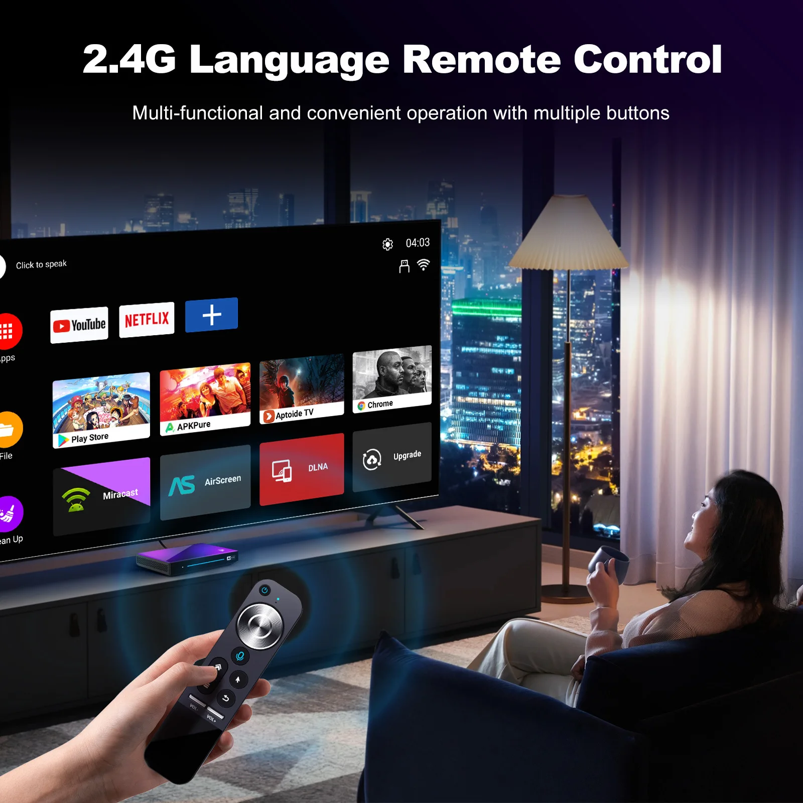 New H96 Max RK3576 TV Box 8-Core 6T Computing Power AI Super Split WiFi 6 Bluetooth 5.4 Android 14 Set Top Box view 5