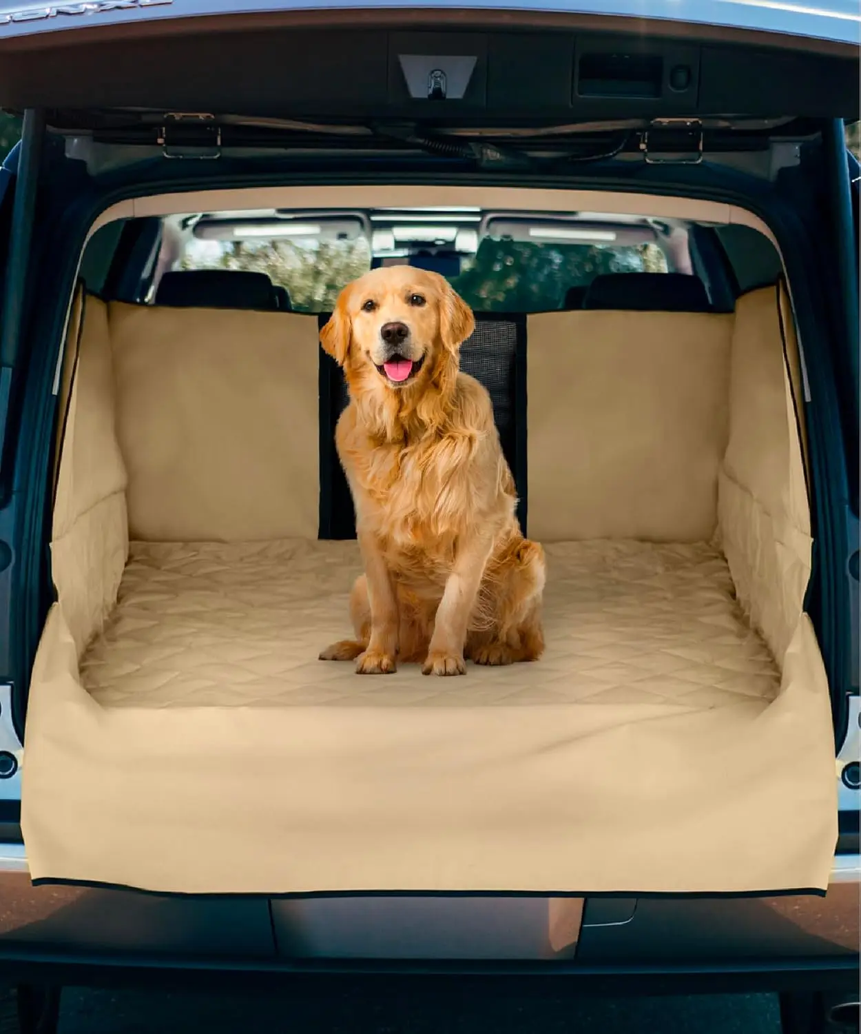 

Water-Resistant SUV Pet Cargo Liner with Bumper Flap - Non-Slip Trunk Cover Mat for Dogs, 35"X40", Upgraded 2025