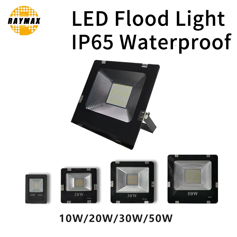 

10Pcs LED Flood Light 10W 20W 30W 50W Spotlight Reflector Outdoor lights IP65 Waterproof Floodlight Garden Street Light foco led