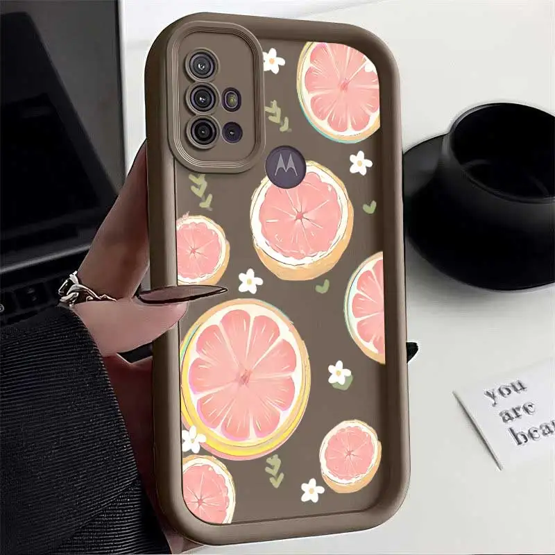 G30 Summer Fruits Eye Ladder Phone Case For Motorola Moto G30 Cover