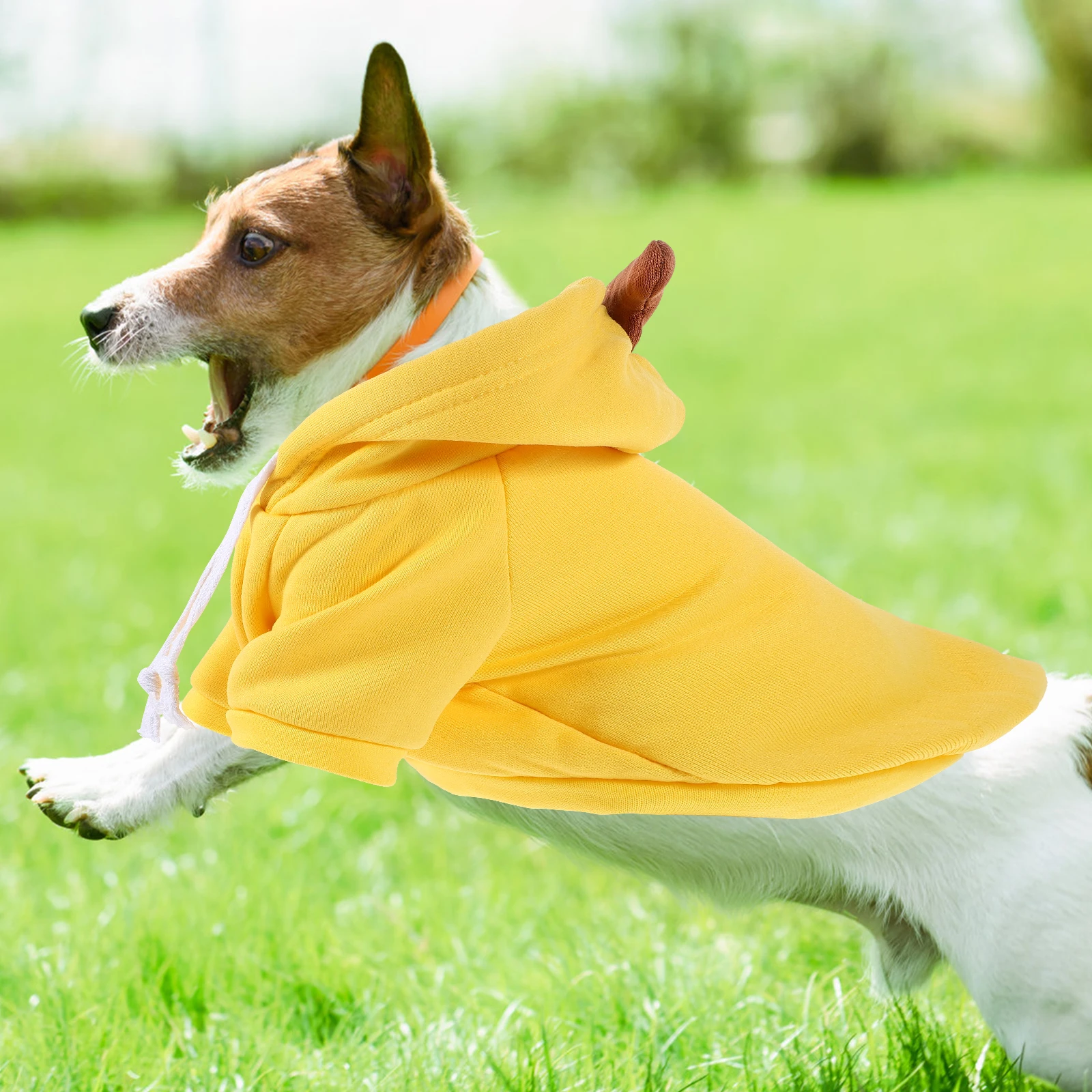 

Banana Transformation Costume for Small Dogs Pet Clothes Coat Comfortable Party Outfit Stylish Design