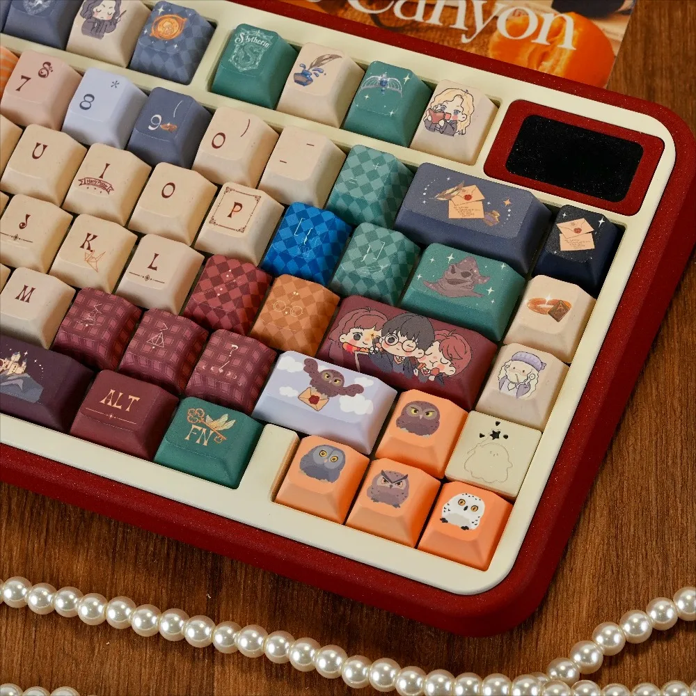 

Колпачки для клавиш с тематикой Witch's Journey Cherry Height Ретро-колпачки для HI75 61, 84, 96, 99, 104 F87 и других беспроводных клавиатур