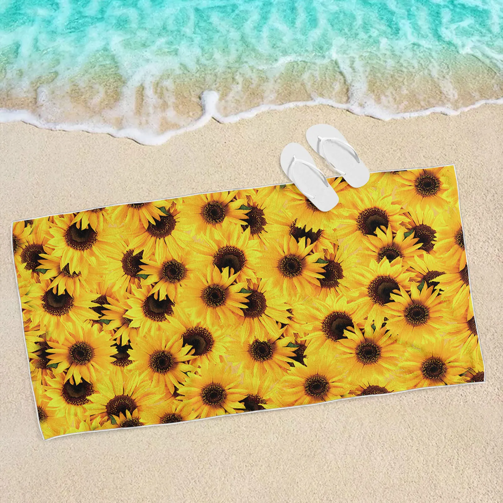 Water absorbent quick drying beach towel Sun shawl Yoga towel Swimming running quick drying towel Super light and thin