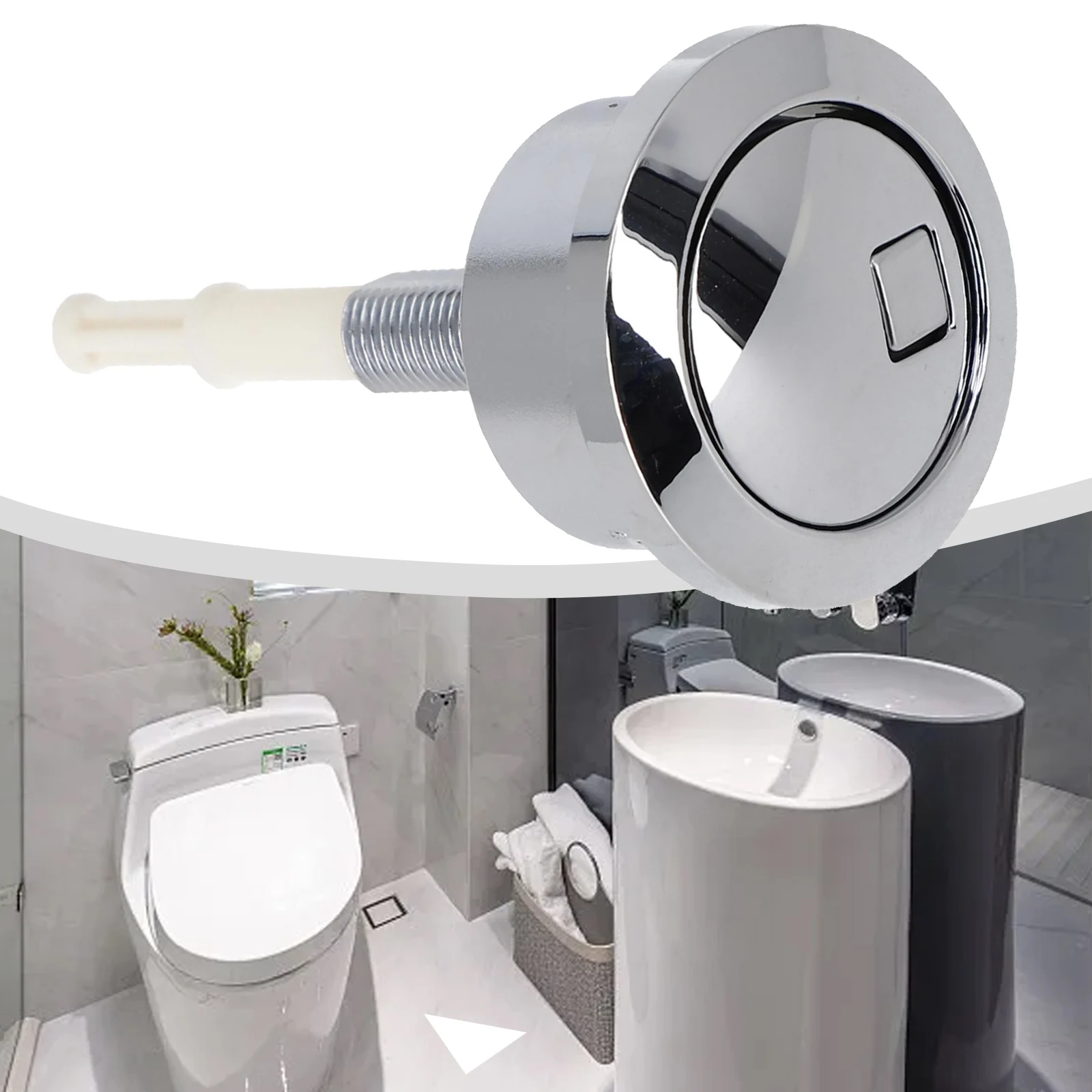 1-teiliges Spülventil für den Wassertank des Toiletten sitzes mit rundem Ventil für geberit Typ 280-Ersatz-Druckknopf mit doppelter Betätigung 274.006. Kg. 1