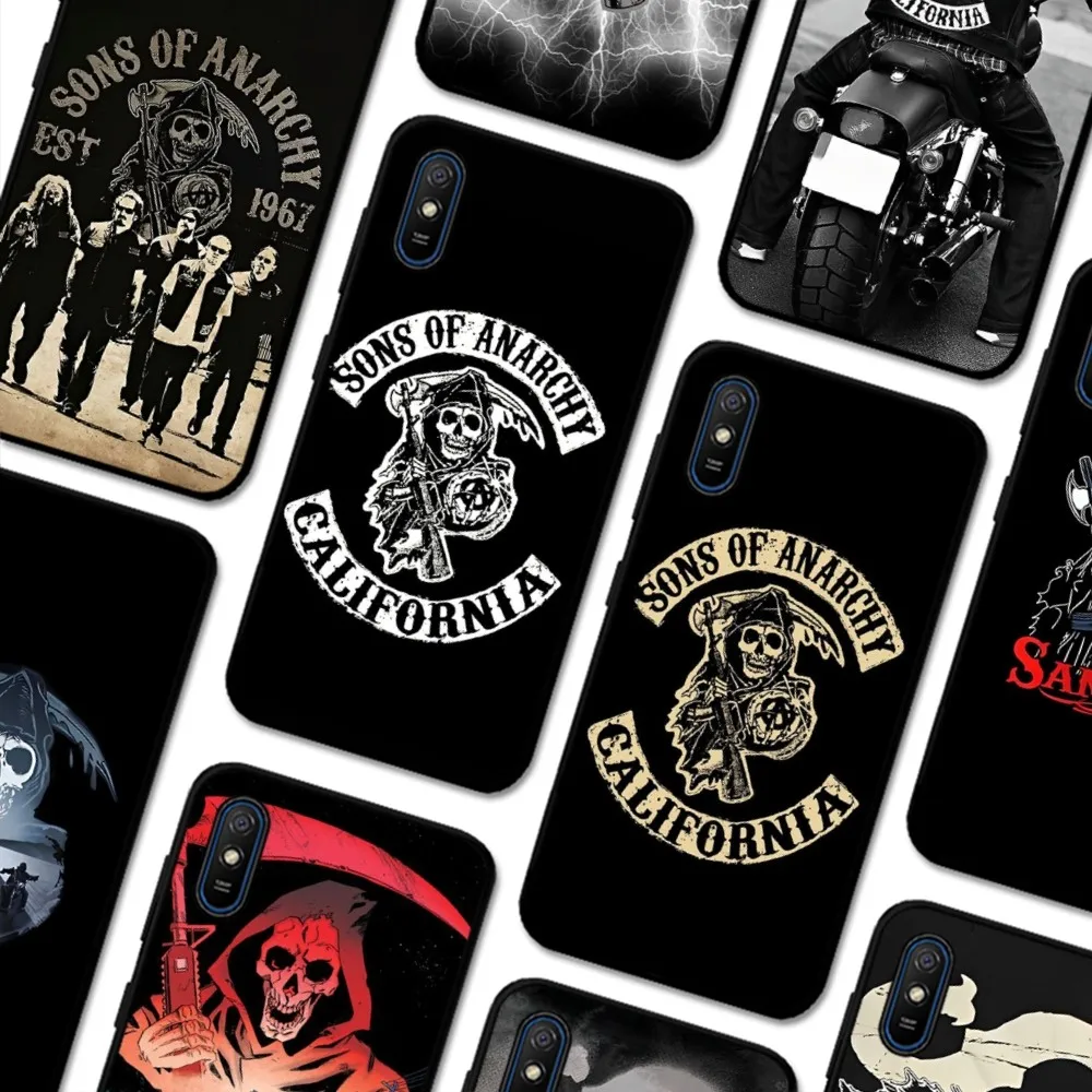 American TV Sons of Anarchy Phone Case For Redmi 5 6 7 8 9 10 plus pro 6 7 8 9 A GO K20 K30 K40 pro plus F3 Fundas