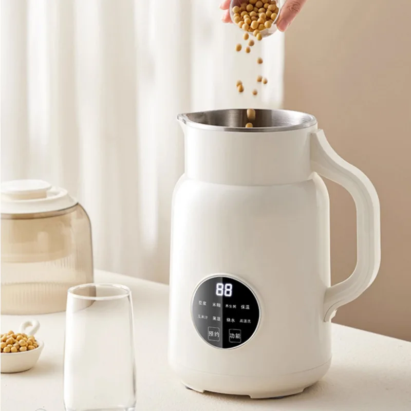 1.5L خلاط متعدد الوظائف خلاط متعدد الوظائف عازل للصوت غرفة صانع حليب الصويا منزل صغير صانع حليب الصويا صامت لا تصفية