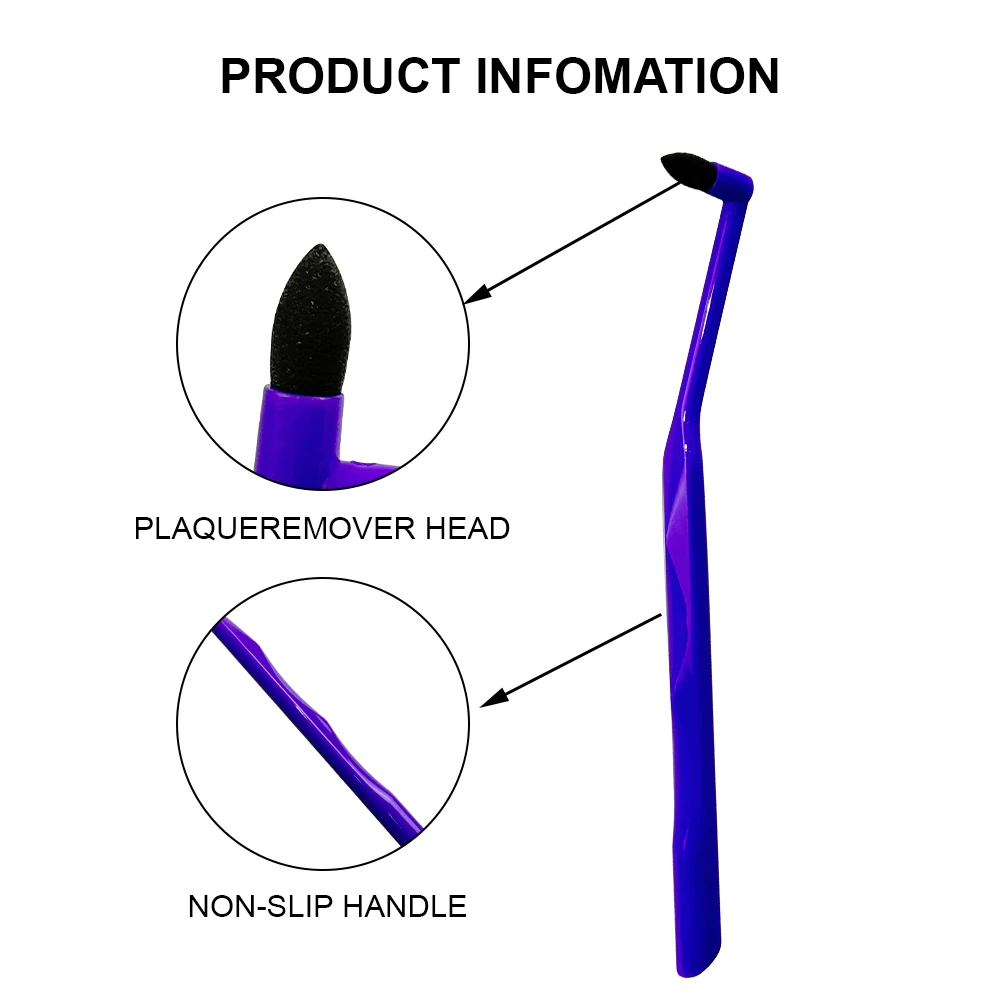 Small Head Single-Beam Soft Portable Teeth Polishing Clean Pick Tooth Stain Eraser Tartar Remover Whitening Dental Hygiene Tool