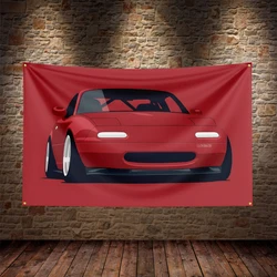 3X5Ft JDM Rx-Power Flag Polyester Printed Car Banner For Decor