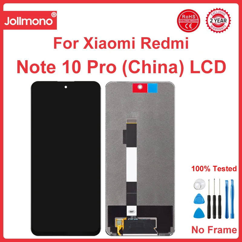 6.6''   Screen for Xiaomi Redmi Note 10 Pro (China) LCD Display Touch Screen Digitizers for Redmi Note10 Pro 5G