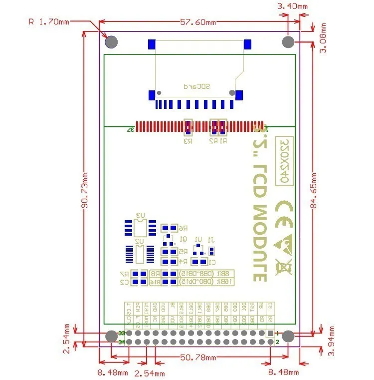 3.2 inch TFT LCD Touch Screen Module Display Ultra HD 320X240 ILI9341 for 3.2'' 320240 240x320 240320 2560 