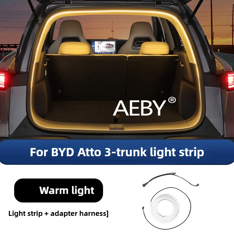 AEBY BYD Atto 3 스마트 드라이빙 에디션 2025 방수 실내 자동차 조명 리모컨 포함, 자동차 실내 장식
