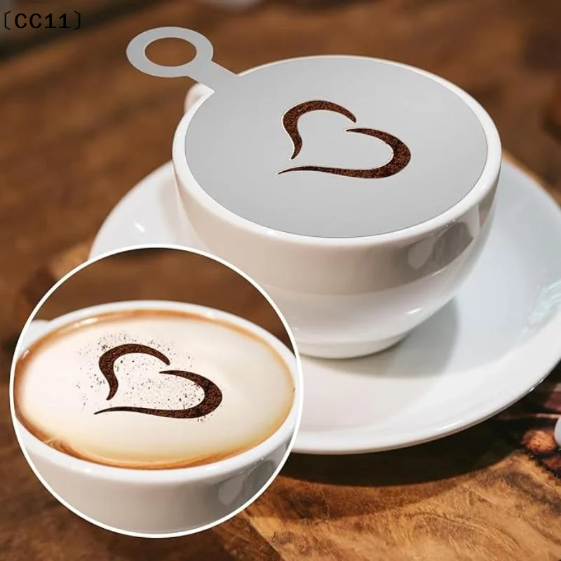 Juego de 4 plantillas de acero - Coffee Stencil Art reseña y precio