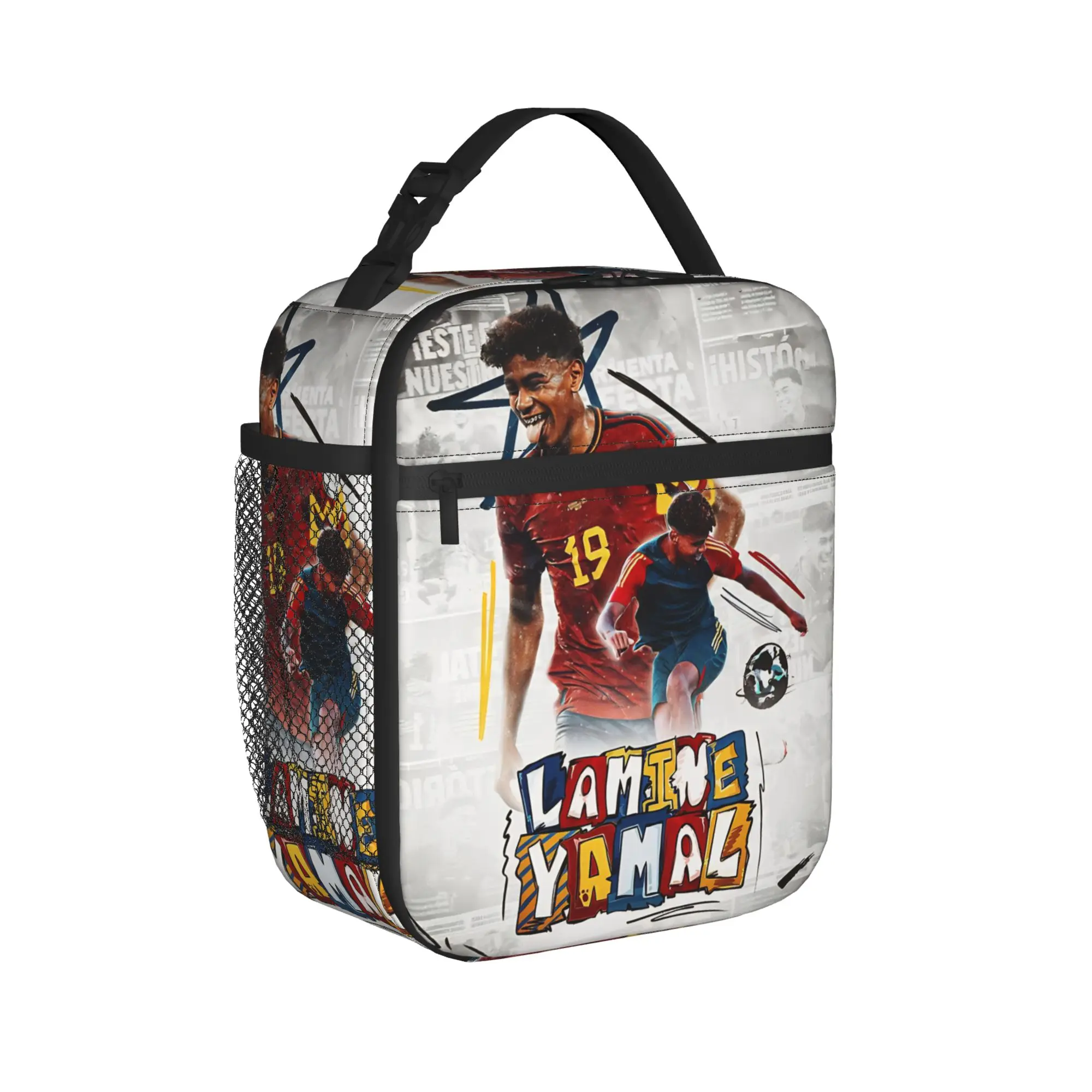 Lamine Y-Yamal Insulated Lunch Bags Cooler Bag Lunch Container Football Soccer  Tote Lunch Box Food Storage Bags Office  Picnic