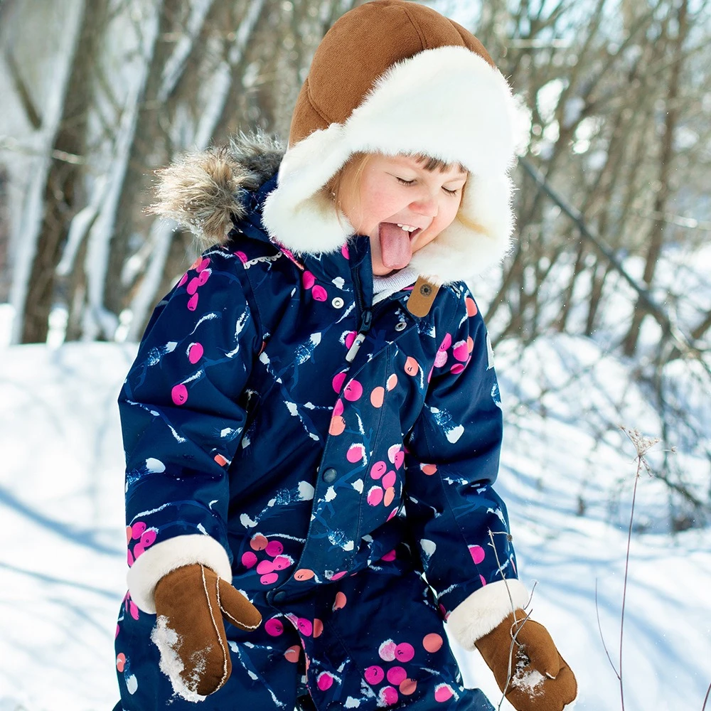 جديد الشتاء الأطفال الفراء قطعة واحدة سميكة يندبروف حماية الأذن السفر في الهواء الطلق الدافئة التزلج قبعة قفازات قطعتين مجموعة #1