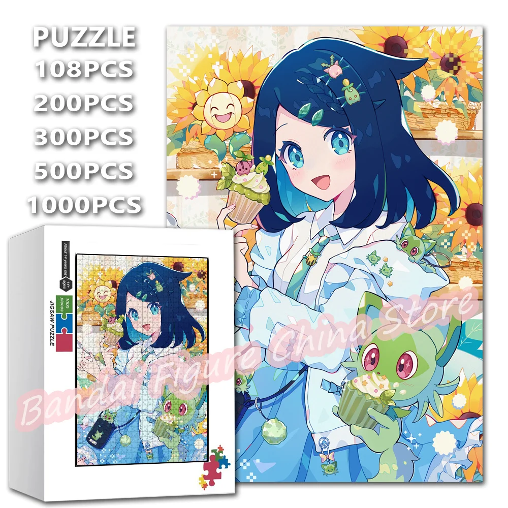 

Cute Anime Beauty Girl Print Puzzle Pokemon Monster Pikachu Cartoon Anime 108/200/300/500/1000 Pieces Jigsaw Puzzles Toys Gifts