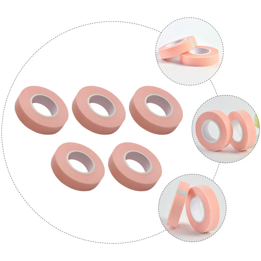 5pcs 5 Rolls 9m Eyelash Isolation Tape Non-woven Breathable Strips False Lashes Grafting Tool Adhesive Fabric Supply
