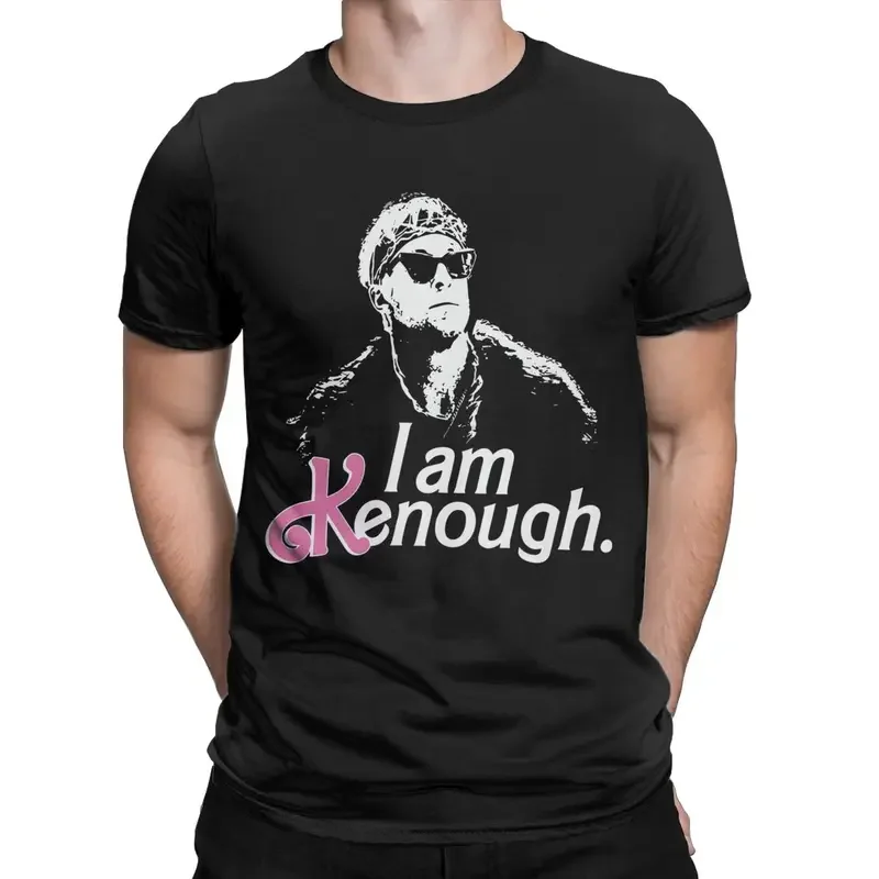 Y2K Men T- Come On Kenough Funny 100% Cotton Tees Short Sleeve Ryan Gosling T Shirts Round Collar Clothing Birthday Gift