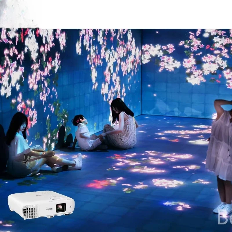 3D holographic interactive projector ground game  indoor 5D projection wave ground naked eye immersive projection wall