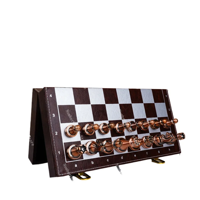 Magnetic Chess Set Competition Magnetic Portable High-end Pieces Folding Chessboard Children's Pieces Western Chess