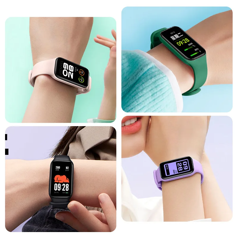 Soft Wrist Strap for Xiaomi Mi Band 8 Active Watchband Sport Wristband Replaceable Bracelet for Smartwatch Redmi Band 2 Strap