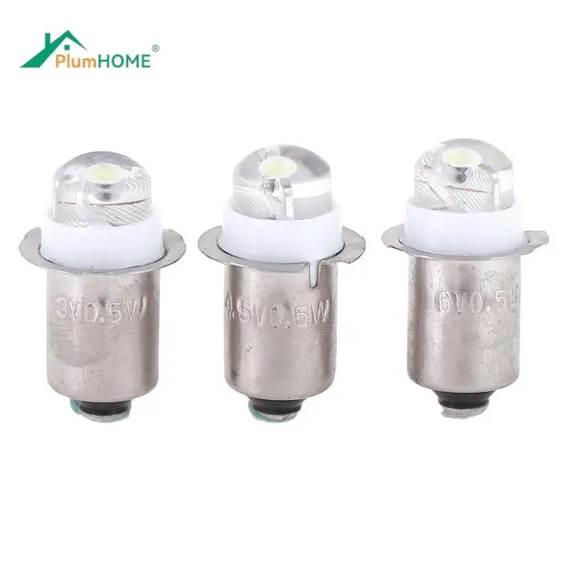 3V 4.5V 6V LED Light Bulb P13.5S 0.5W Work Light Flashlight Torch Light Replacement Led Bulb Work Light Lamp