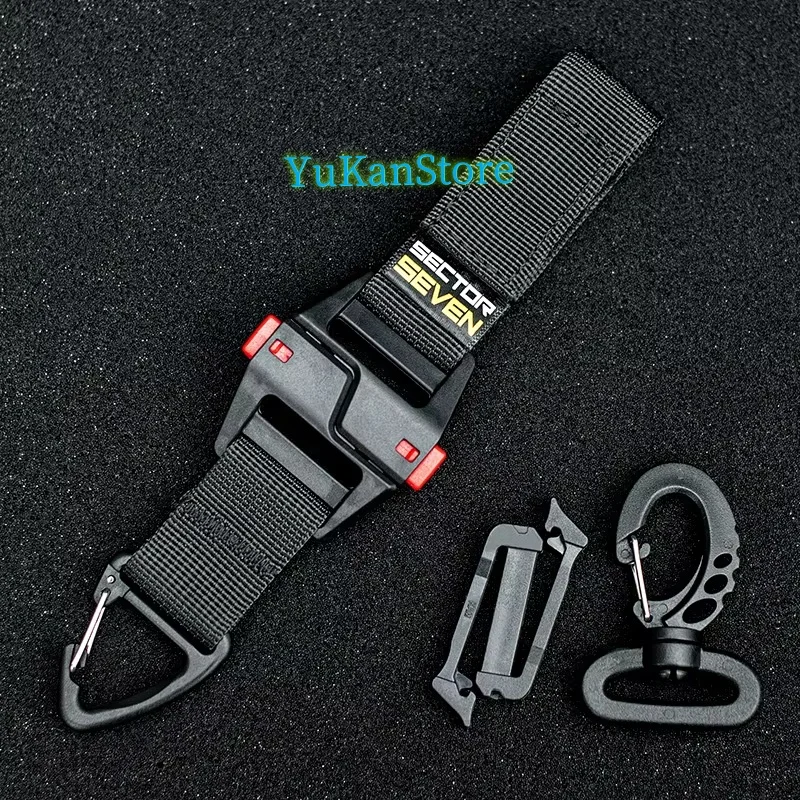 Tactical Multipurpose Triangle Quick Detachment Buckle Belt Quick Hanging Single Hook Survival Keychain EDC